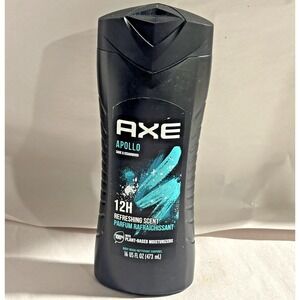 Axe Apollo Body Wash 16oz Sage Cedarwood 12H Refreshing Scent Plant Moisturizer